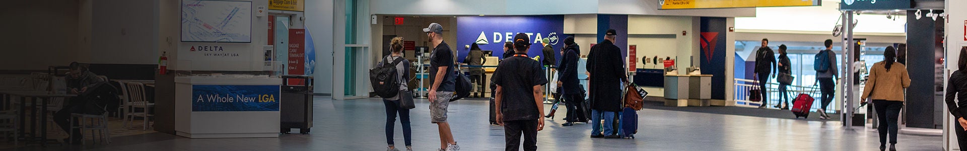 Hall des départs de l’aéroport LaGuardia 